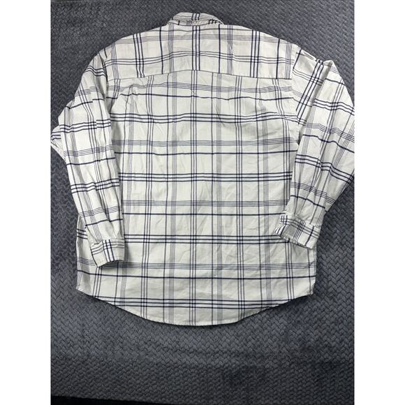 Eddie Bauer Shirt Mens L Blue Plaid Cotton Button Down Long Sleeve Oxford Casual - Picture 10 of 10